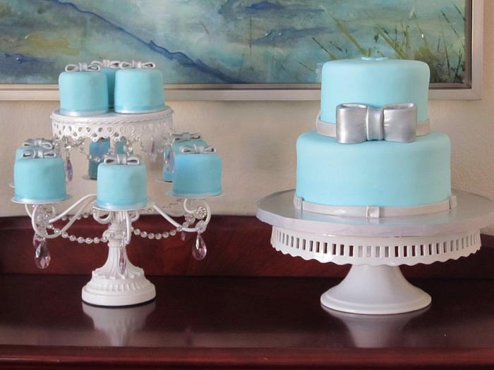 Tiffany Blue Cake & Mini Cakes for a Debut Party