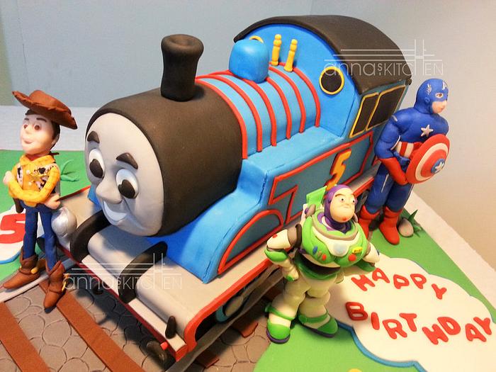 Thomas the tank Engine made new friends