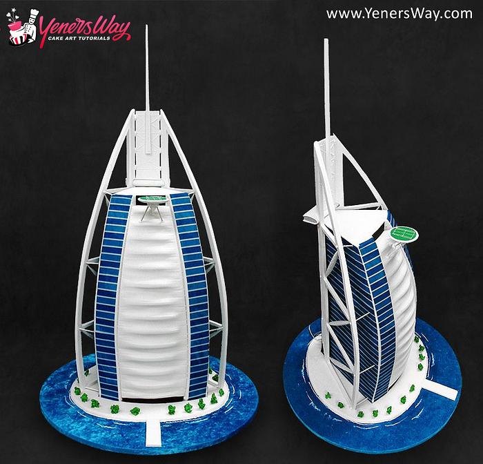 3D Burj Al Arab Cake