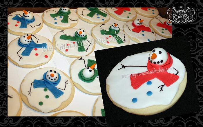 Melting Snowman Cookies