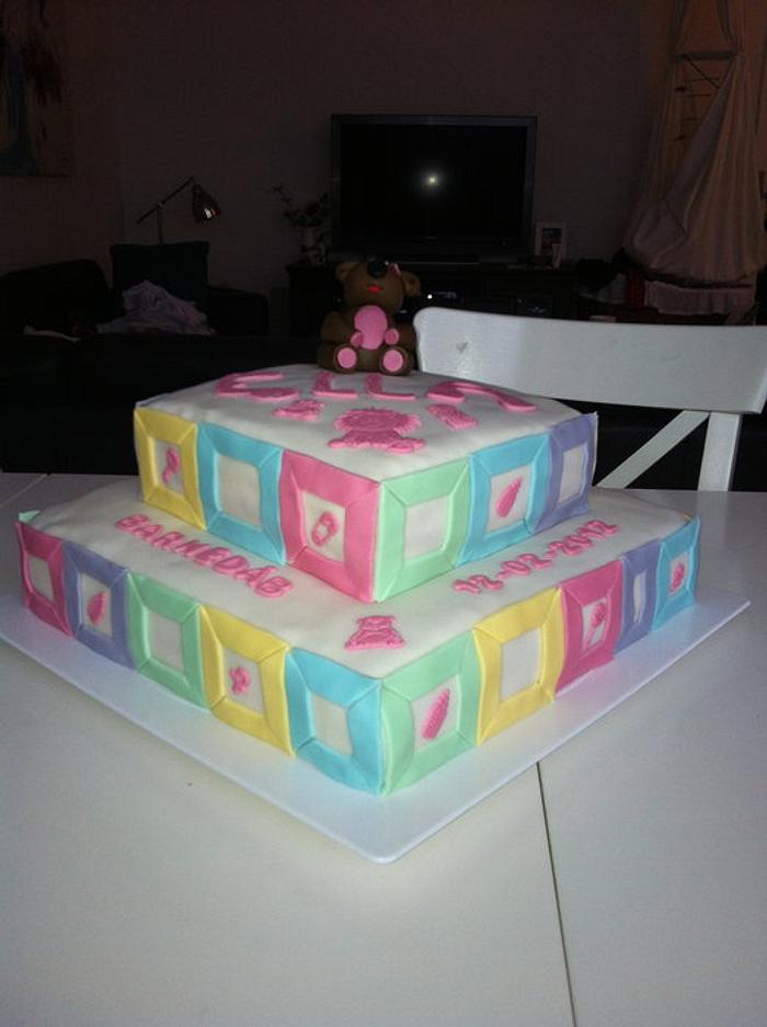 The first stacked cake