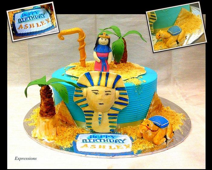 Egypt Pharaoh Gods theme cake