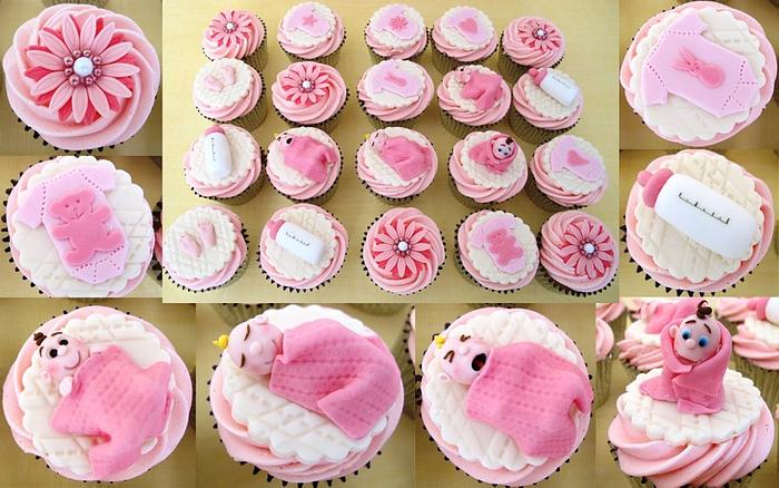 baby shower cupcakes for a girl