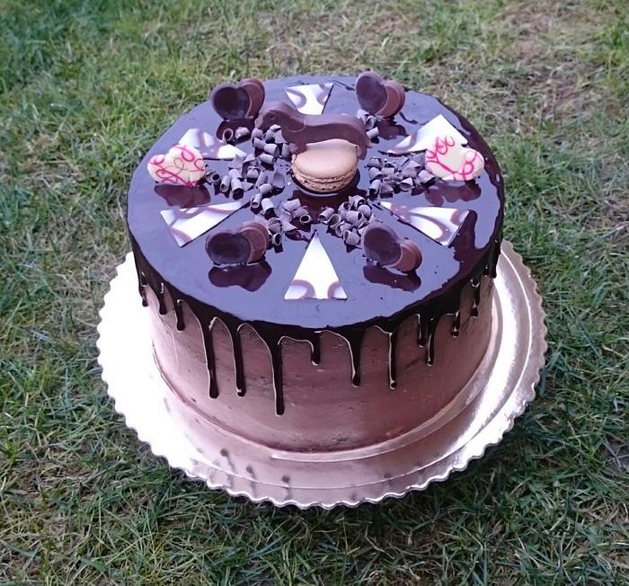 Chocolate birthday cake 