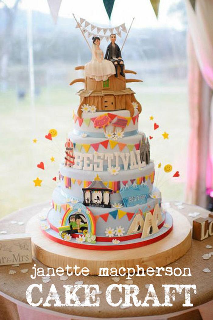 Bestival Wedding Cake