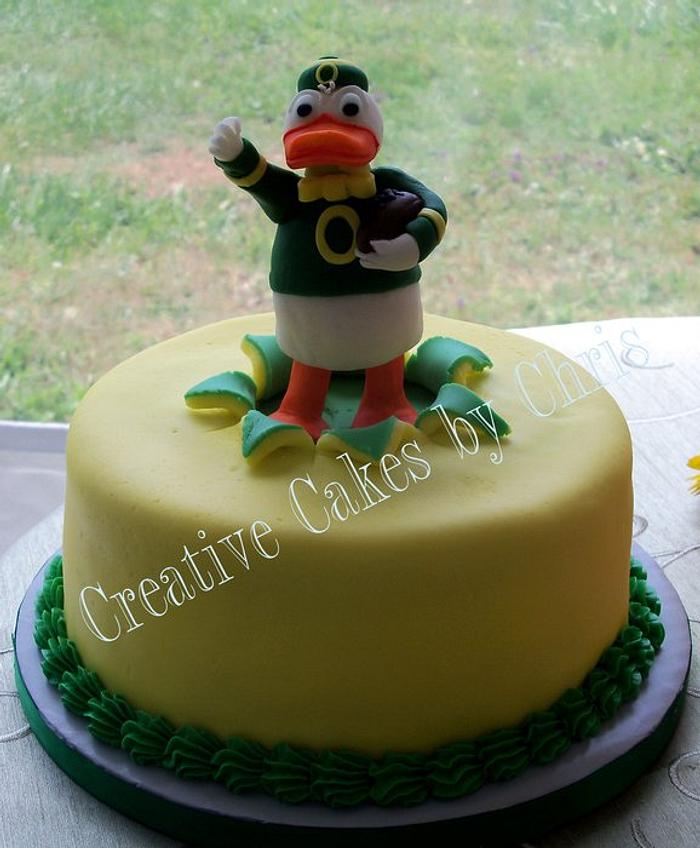 Oregon Duck Grooms cake