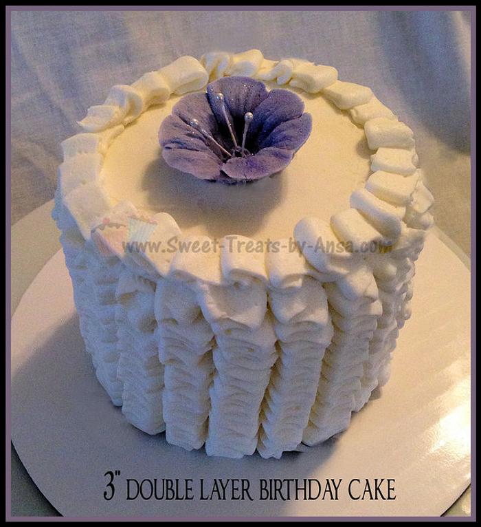 3" Birthday cake