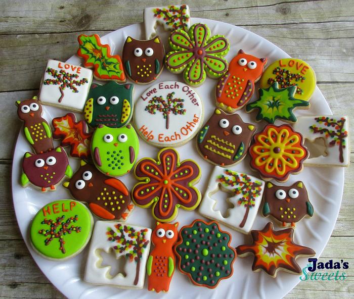 Fall Owl Cookies