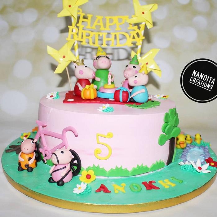 Peppa pig cake