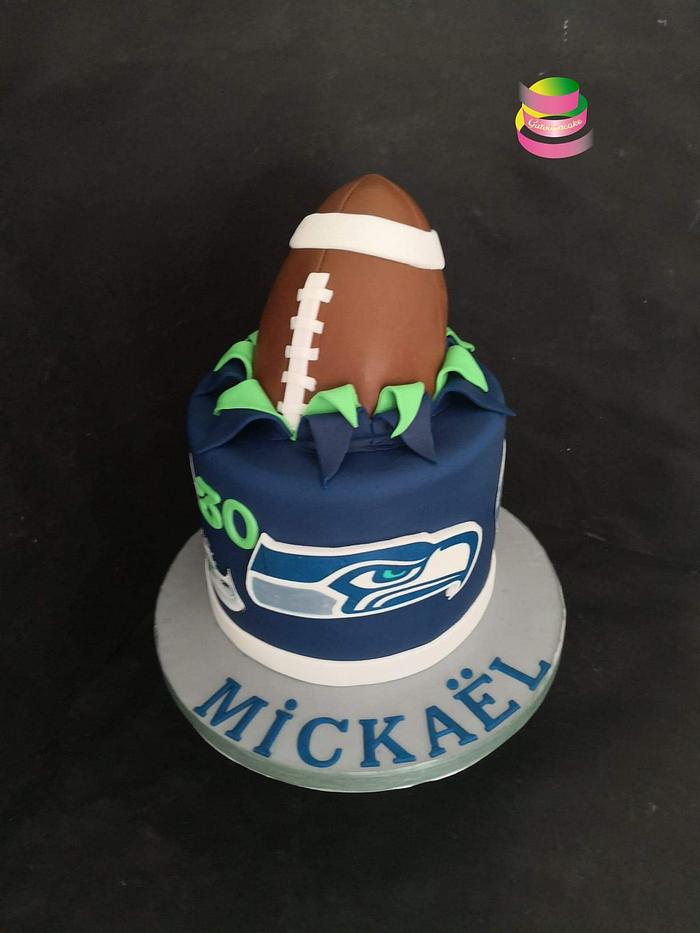 Seatle seahawks cake