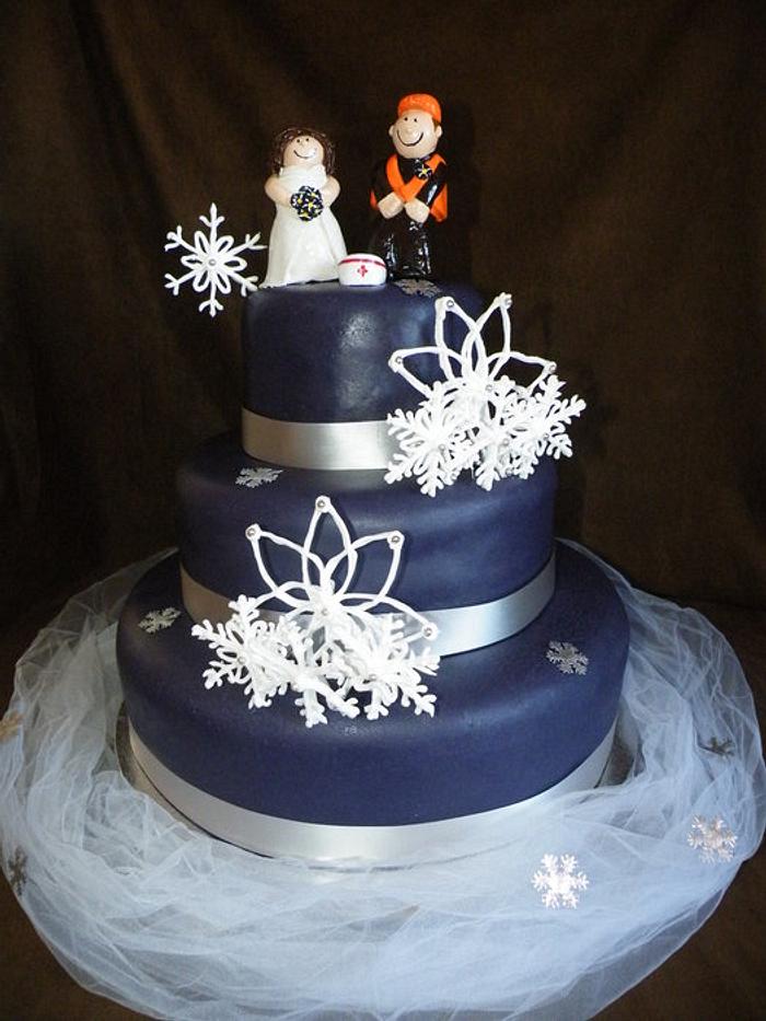 Kaley & David's Wedding Cake