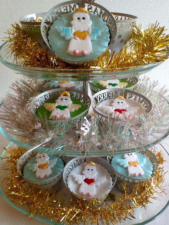 Angel cupcakes