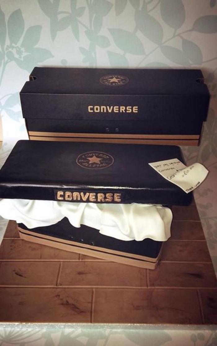 Converse Shoe Box Cake