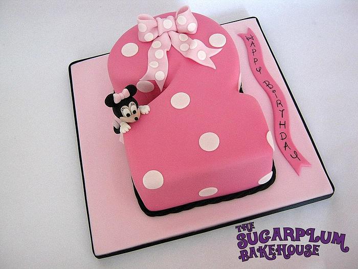 Minnie Mouse Number 2 Birthday Cake