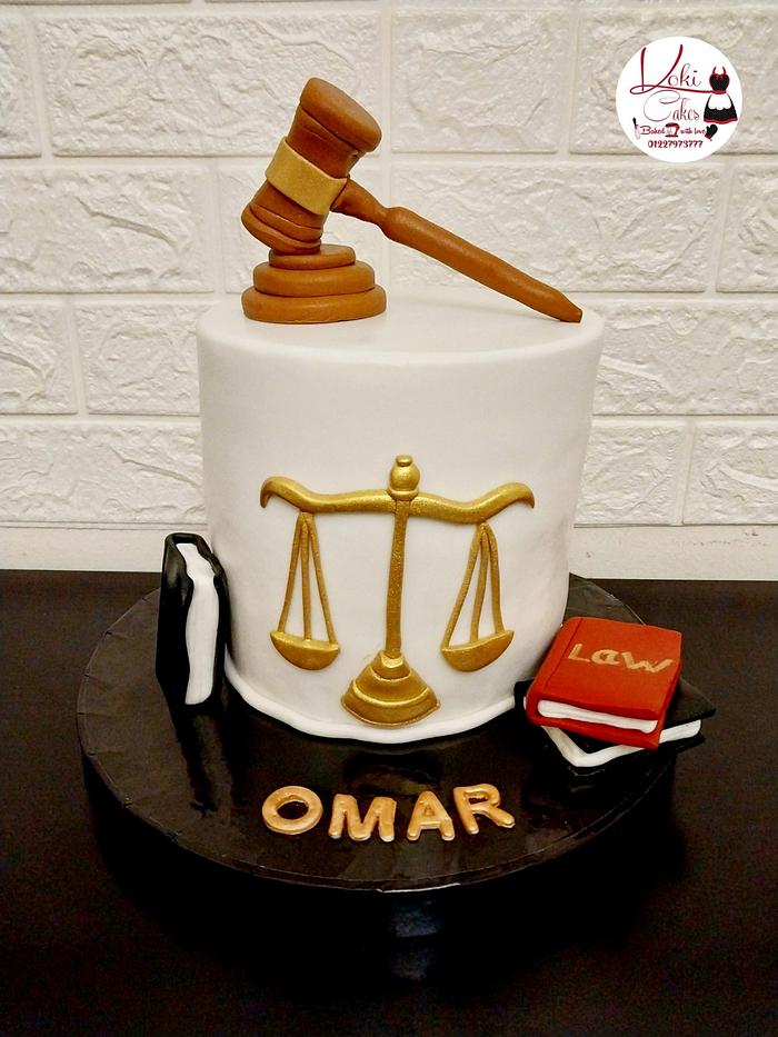 "Lawyer cake"