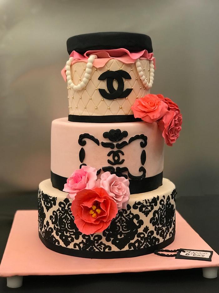 Chanel inspired cake