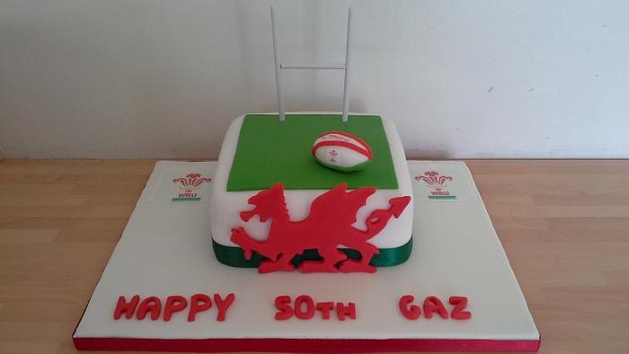 Wales Rugby cake
