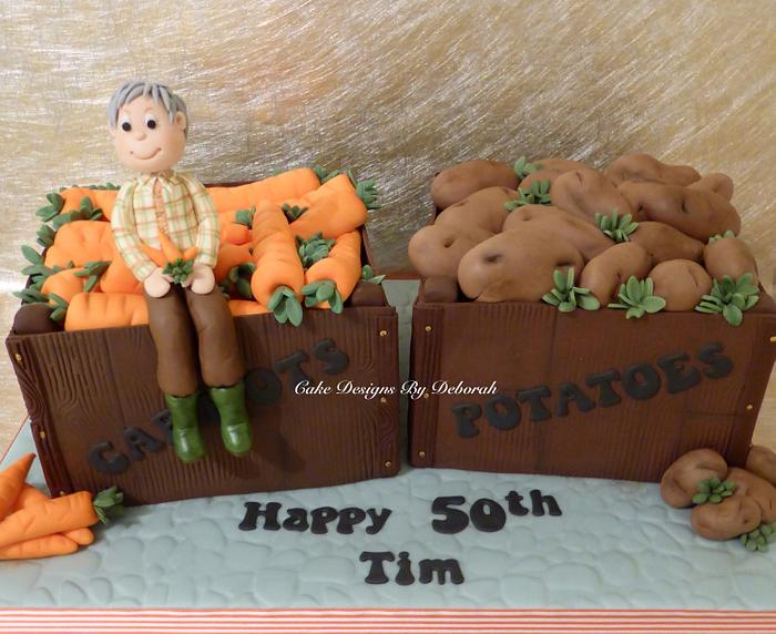 Farmers 50th Birthday Cake