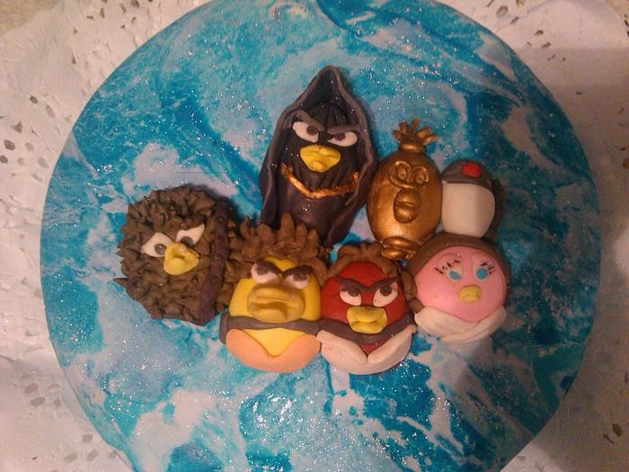 angry birds cake 