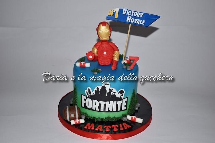 Fortnite Ironman cake