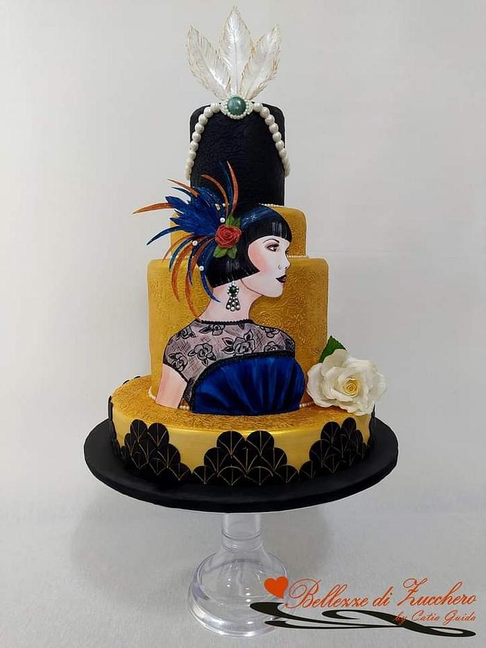 Art deco cake