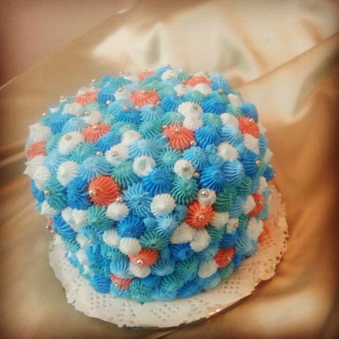 blueberry birthday cake