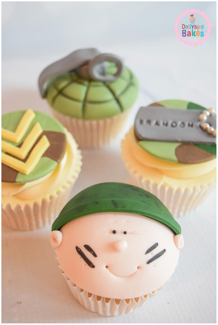 Army Themed Cupcakes