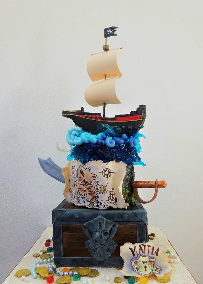 Pirates treasure cake