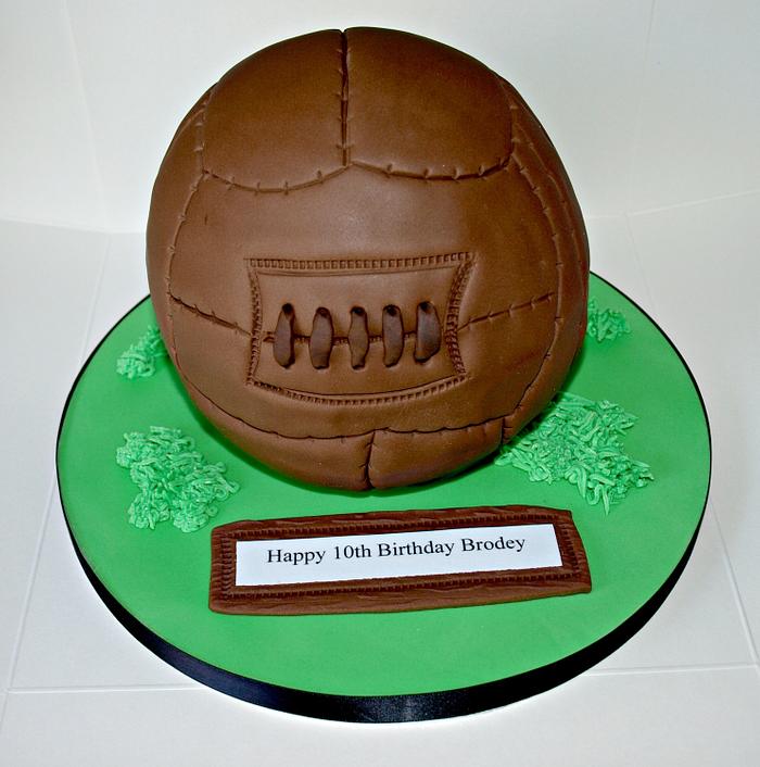 Old leather style football