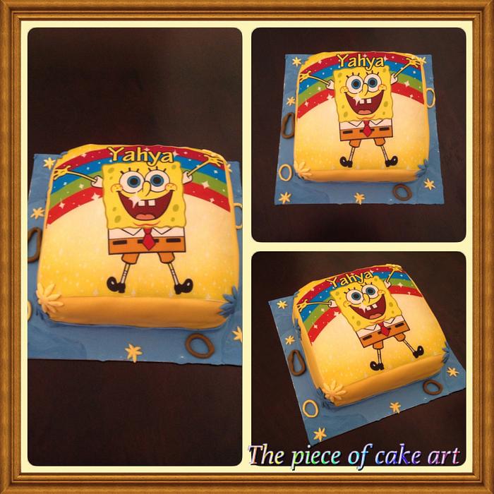 Sponge bob cake 