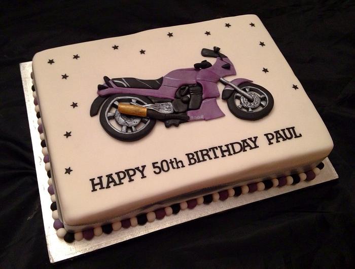 2d Motorcycle Birthday Cake