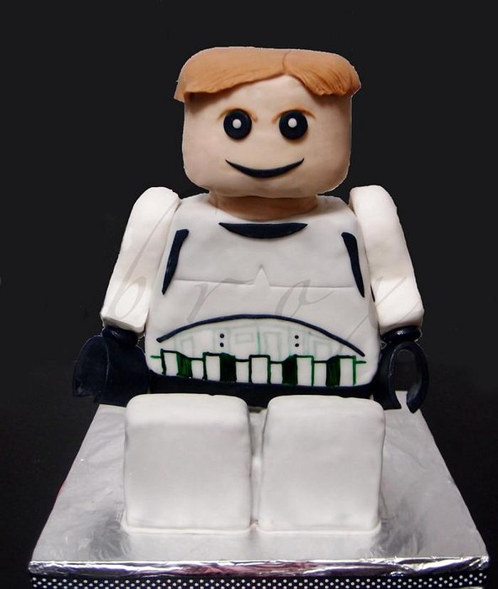 Stormtrooper lego cake