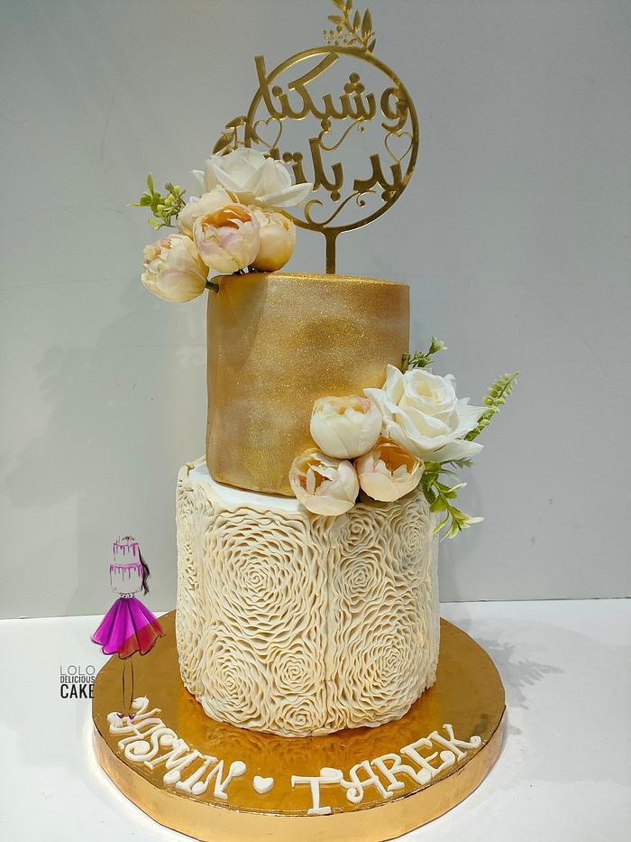 Engagement Cake by lolodeliciouscake