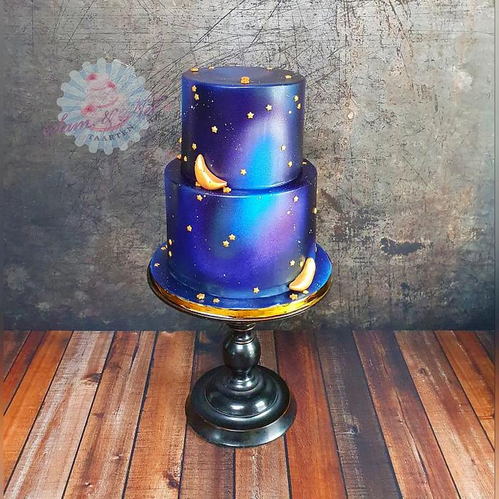 Galaxy Wedding cake