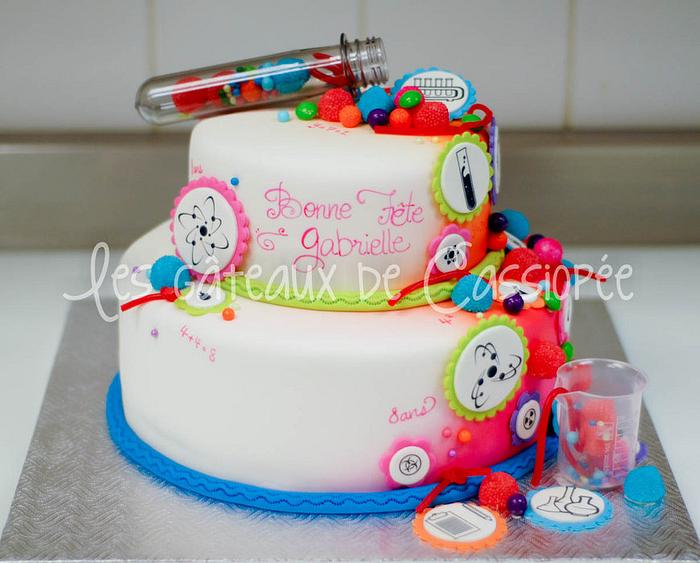 Science themed cake