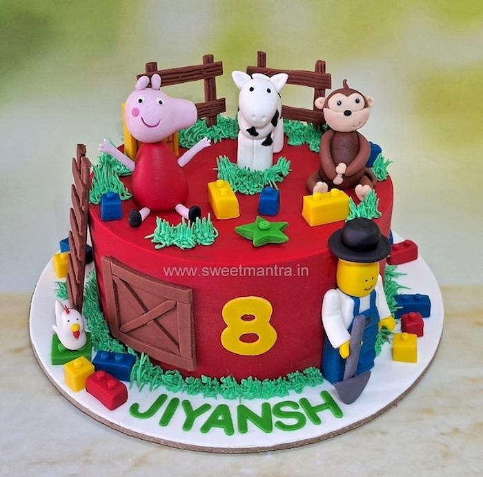 Lego Animals cake