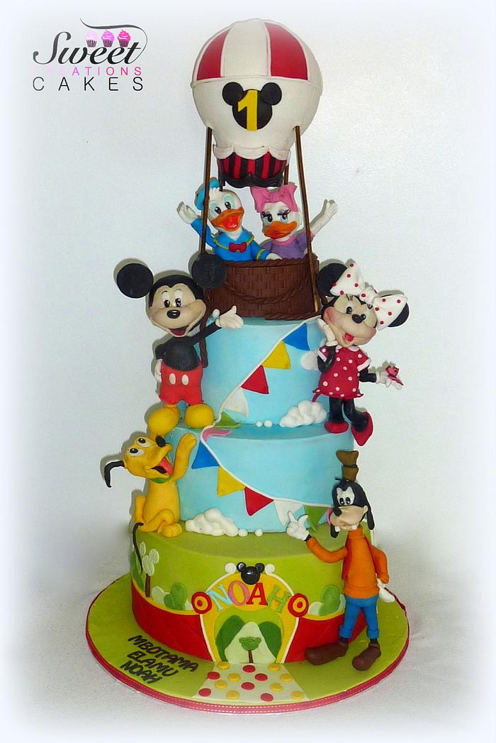 Mickey Mouse Clubhouse birthday cake