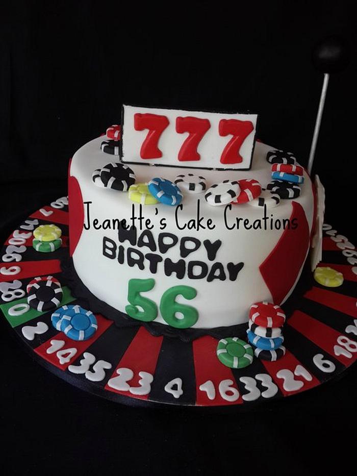 Casino Birthday cake