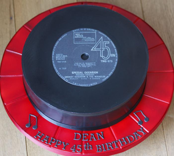 Vinyl Record Cake