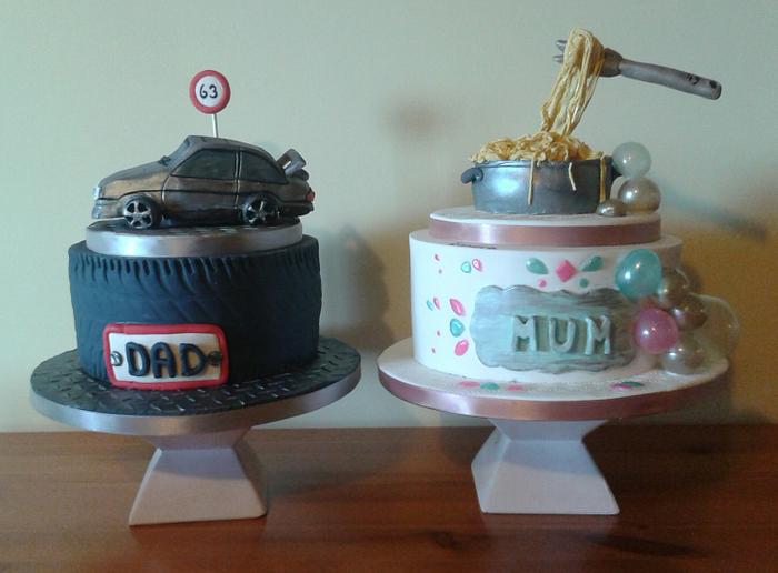 mum and dad cakes