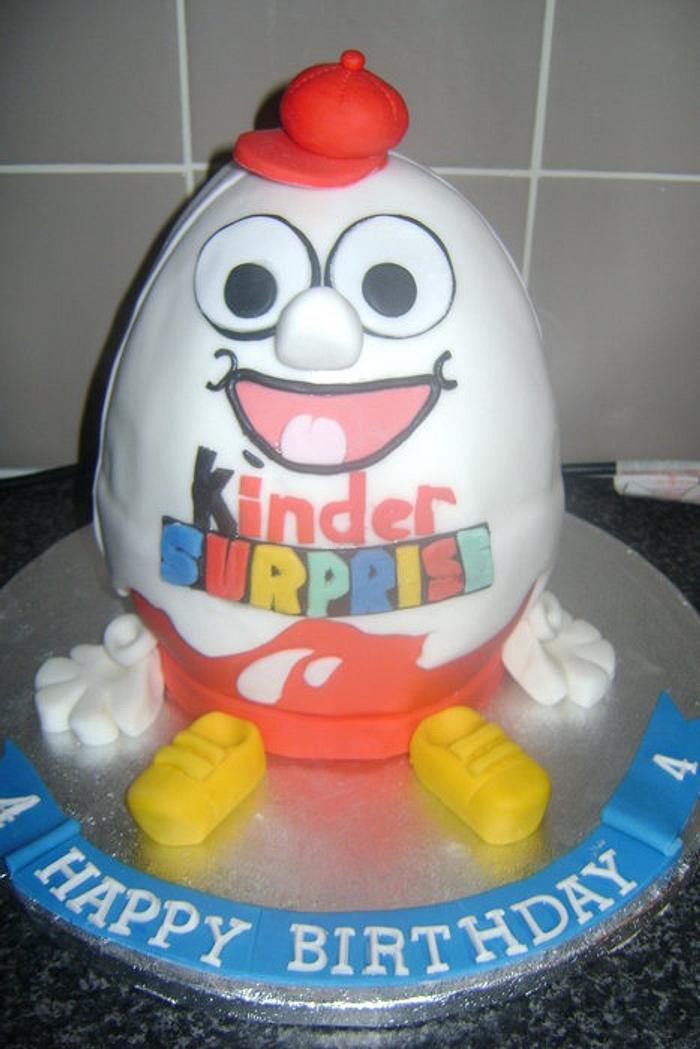 kinder egg cake