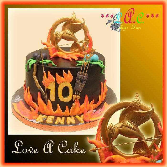 Hunger Games-themed Birthday Cake