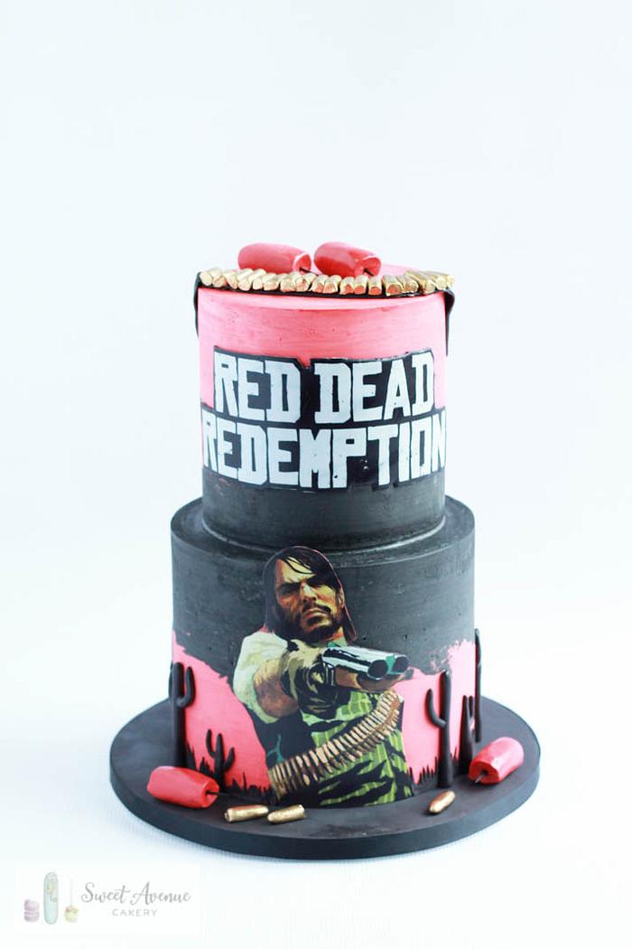 Red Dead Redemption gaming cake