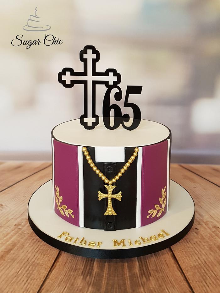 Holy 65th Birthday Cake
