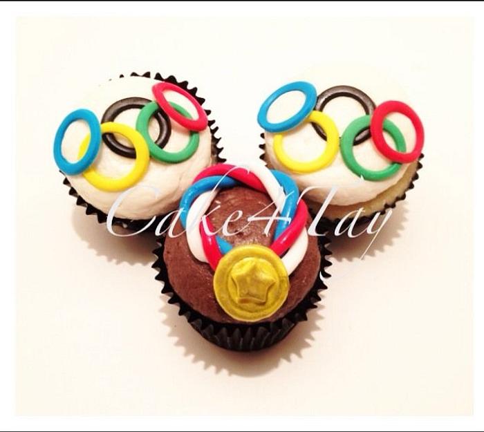 USA Olympics Cupcakes  