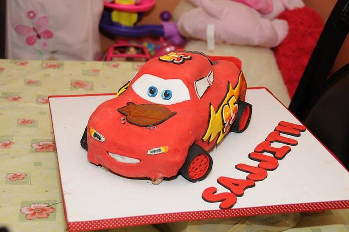 3D Lightening McQueen Car Cake