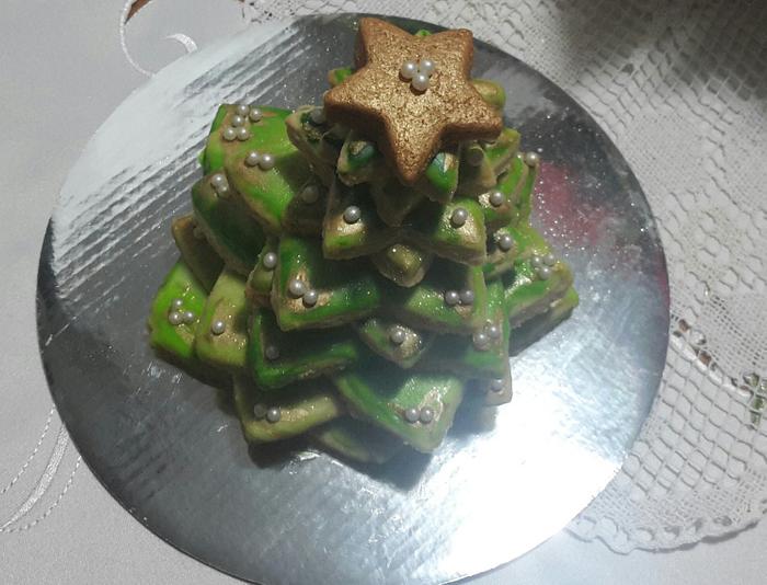 3D- Christmas Tree Cookie