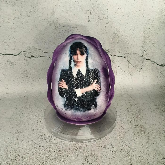 Addams Wednesday chocolate egg