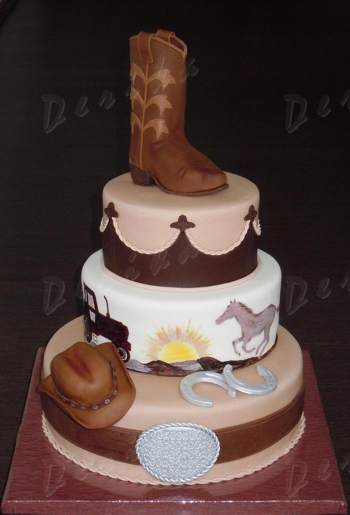Western - Decorated Cake by Derika - CakesDecor