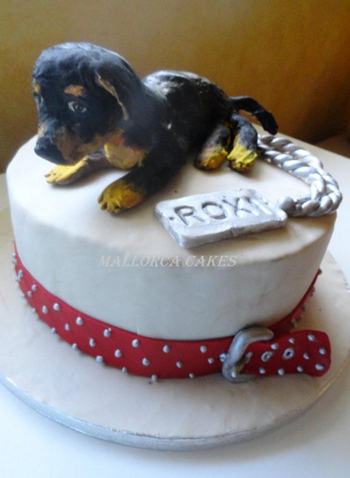 Rottweiler birthday cake